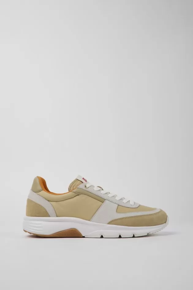 Camper Beige And White Nubuck Sneakers For Men*Men Sneakers