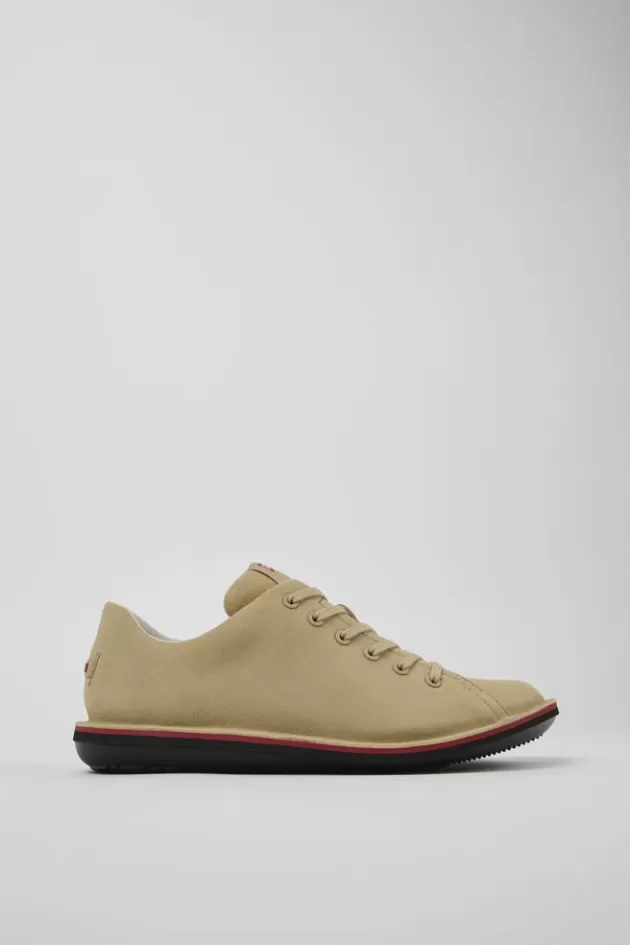 Camper Beige Leather Shoe For Men*Men Casual Shoes