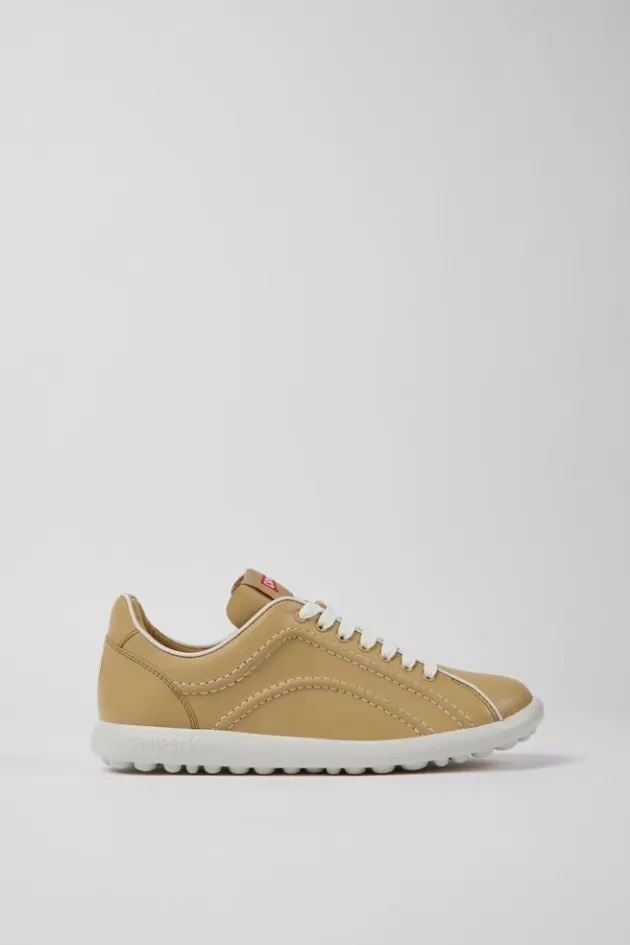 Camper Beige Leather Sneakers For Women*Women Sneakers