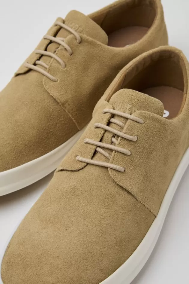 Camper Beige Nubuck Shoes For Men*Men Sneakers