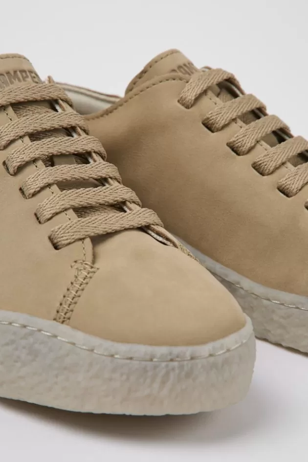 Camper Beige Nubuck Shoes For Women*Women Casual Shoes