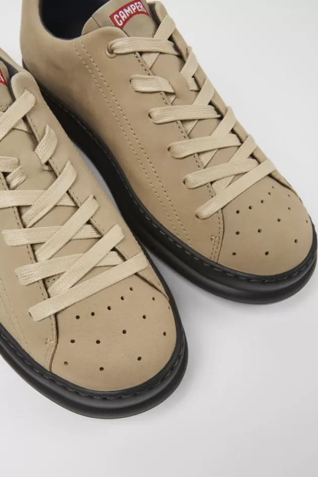 Camper Beige Nubuck Sneakers For Men*Men Sneakers