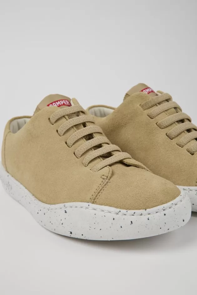 Camper Beige Nubuck Sneakers For Women*Women Sneakers