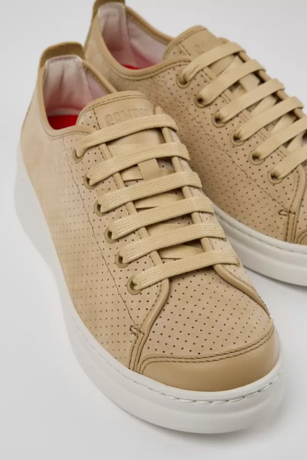 Camper Beige Nubuck/Leather Sneaker For Women*Women Sneakers