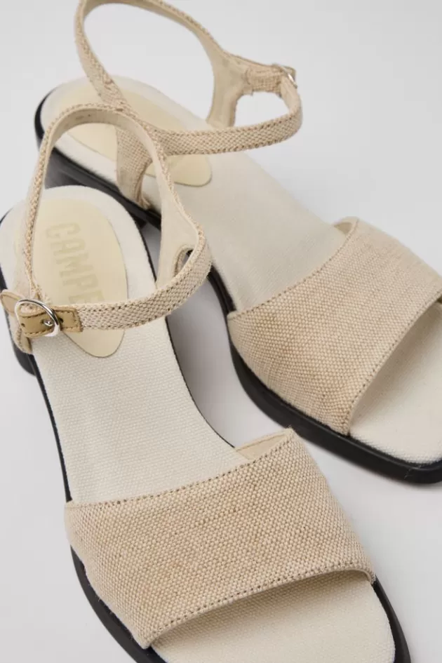 Camper Beige Recycled Hemp And Cotton Sandals For Women*Women Sandals