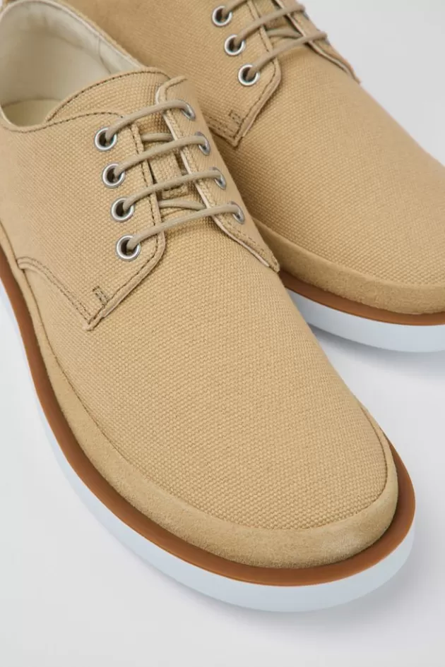 Camper Beige Textile And Nubuck Shoes For Men*Men Casual Shoes