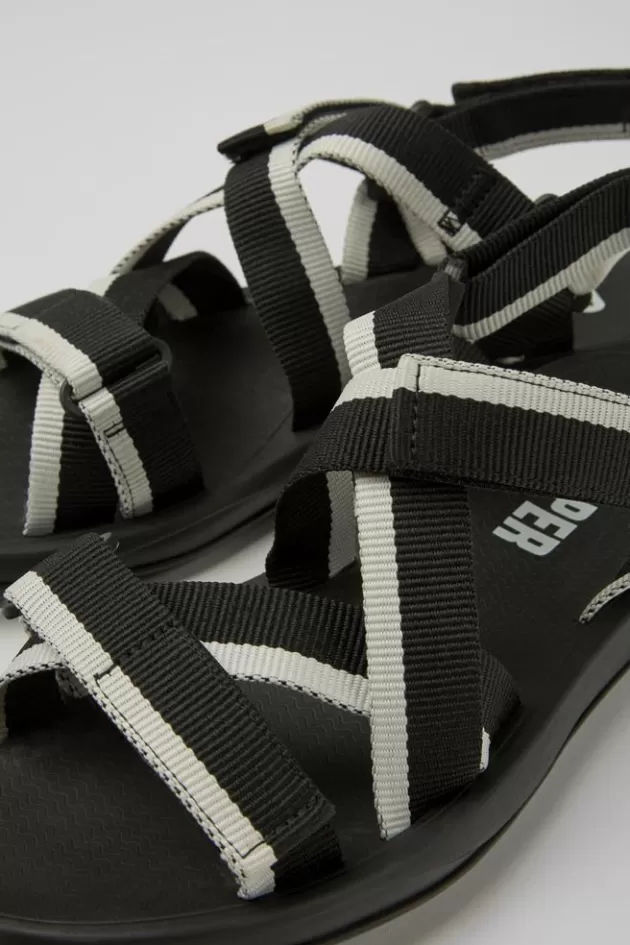 Camper Black And White Recycled Pet Sandals For Men*Men Sandals