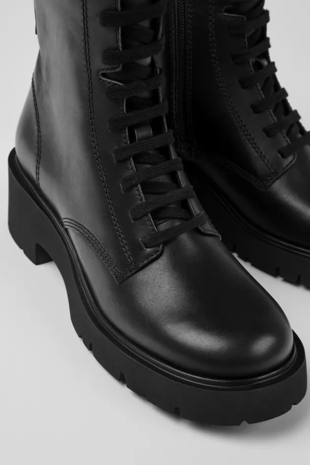 Camper Black Lace-Up Boots For Women*Women Formal Shoes