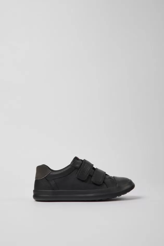 Camper Black Leather And Nubuck Sneakers For Kids*Kids Sneakers