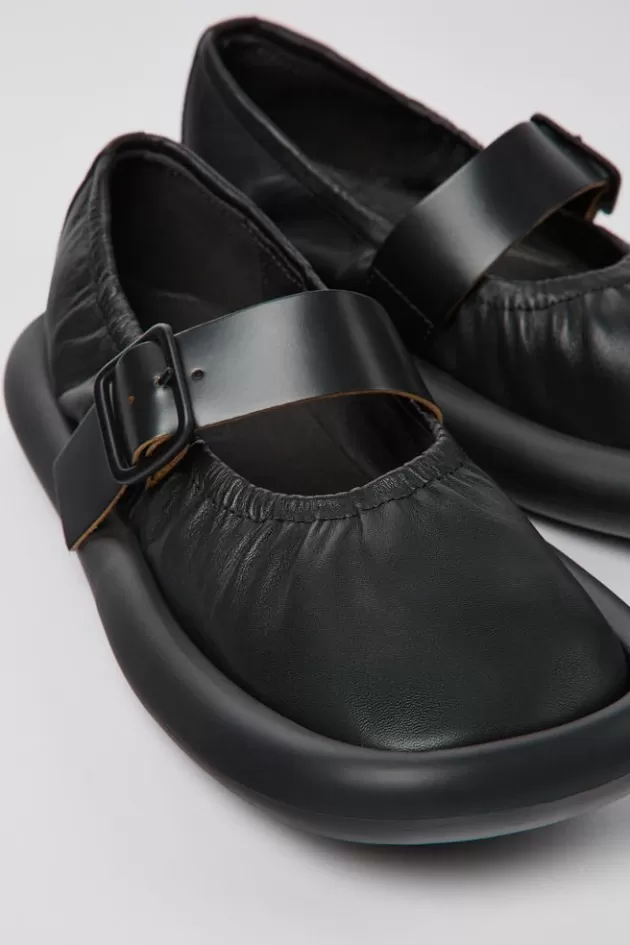 Camper Black Leather Ballerina For Women*Women Ballerinas