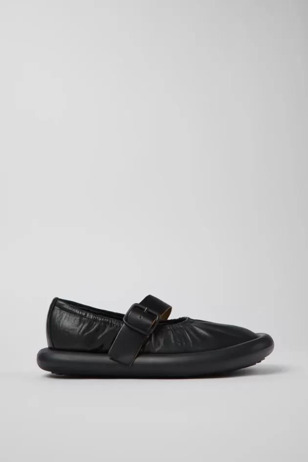 Camper Black Leather Ballerina For Women*Women Ballerinas