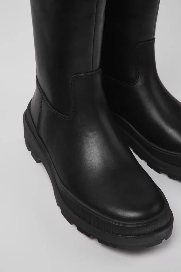 Camper Black Leather Boots For Women*Women Boots