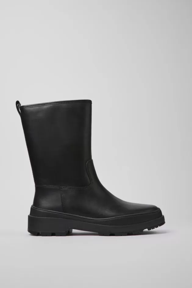 Camper Black Leather Boots For Women*Women Boots