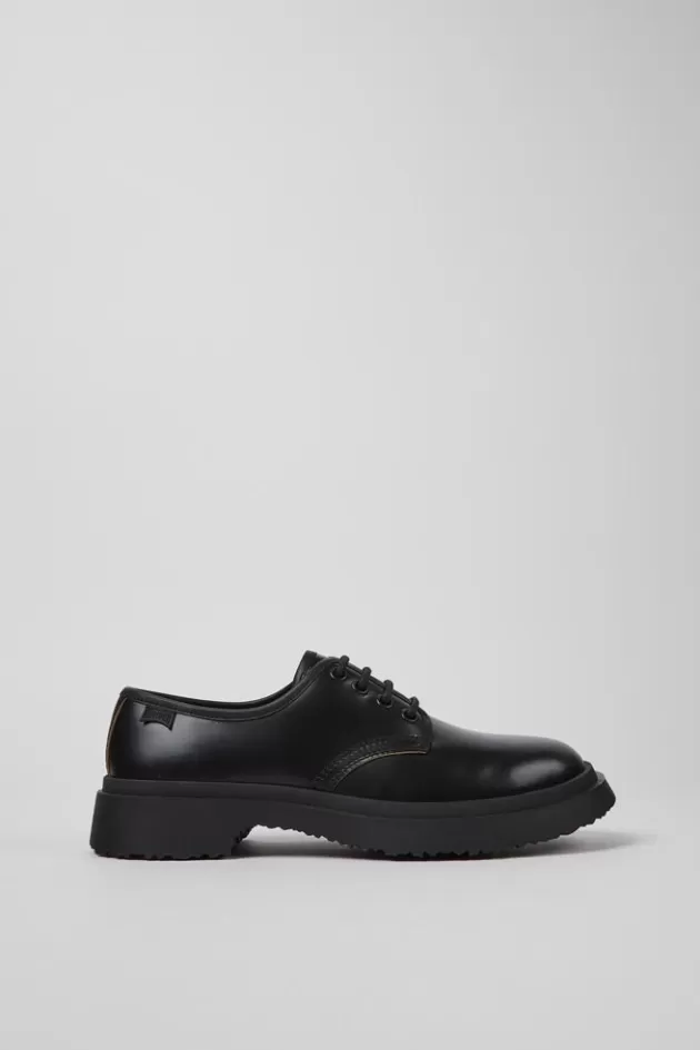 Camper Black Leather Lace-Up Shoes For Women*Women Formal Shoes