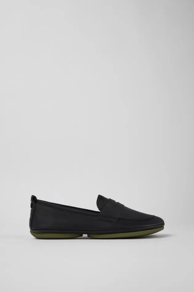 Camper Black Leather Loafer For Women*Women Ballerinas