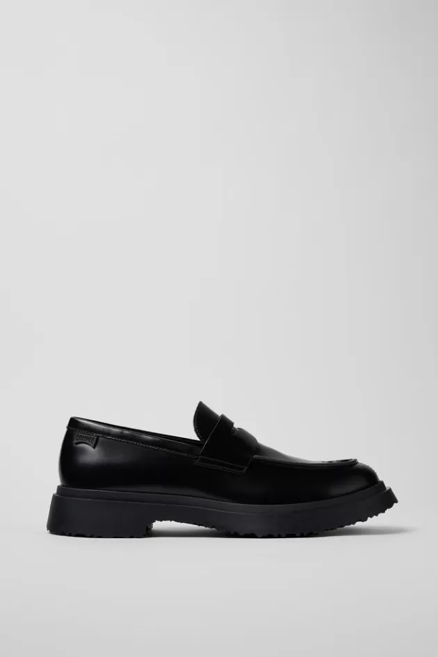 Camper Black Leather Loafers For Men*Men Formal Shoes