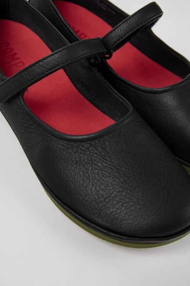 Camper Black Leather Mary Jane For Women*Women Ballerinas