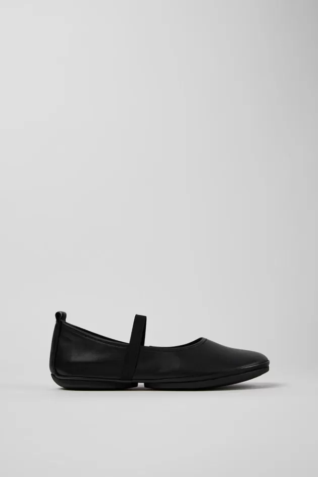 Camper Black Leather Mary Jane For Women*Women Ballerinas