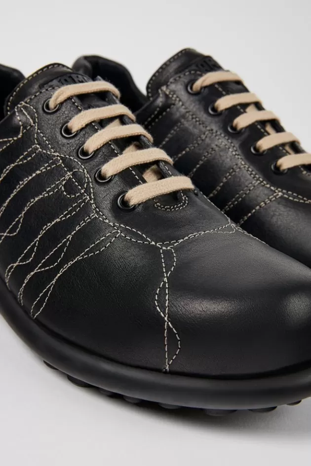 Camper Black Leather Oxford Sneaker For Men*Men Casual Shoes