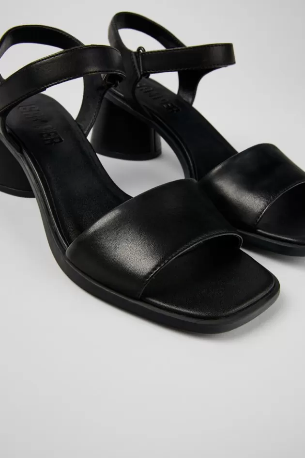 Camper Black Leather Sandal For Women*Women Sandals