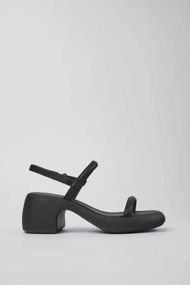 Camper Black Leather Sandal For Women*Women Sandals