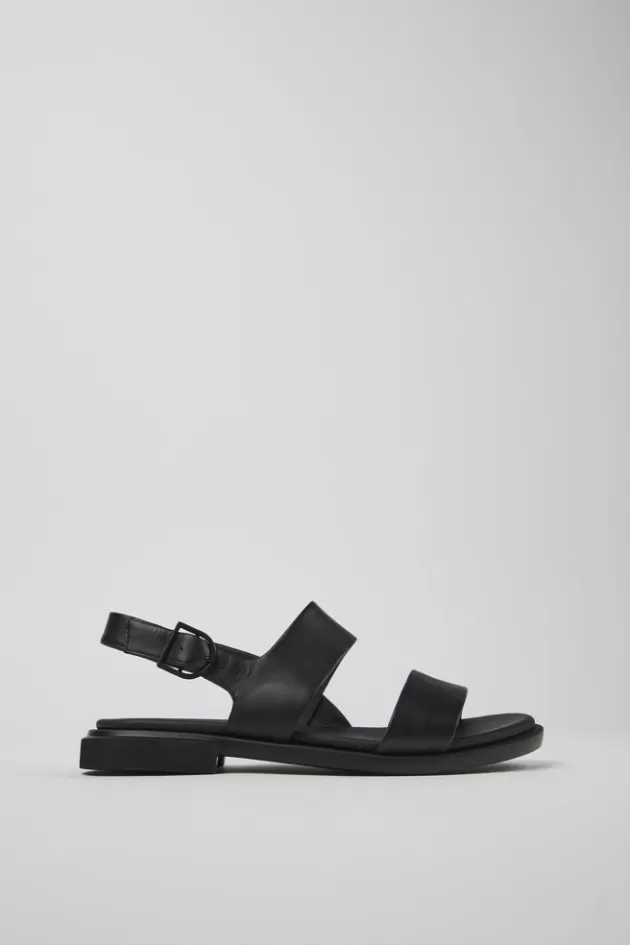 Camper Black Leather Sandal For Women*Women Sandals