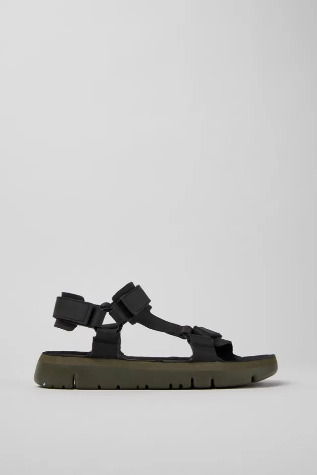 Camper Black Leather Sandals For Men*Men Sandals