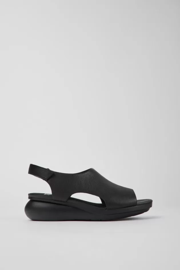 Camper Black Leather Sandals For Women*Women Sandals