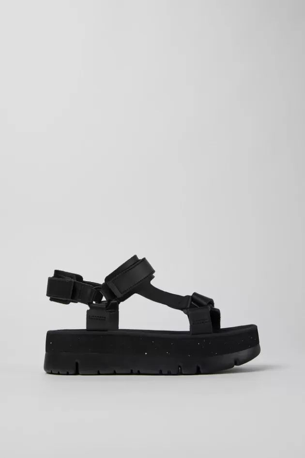 Camper Black Leather Sandals For Women*Women Sandals