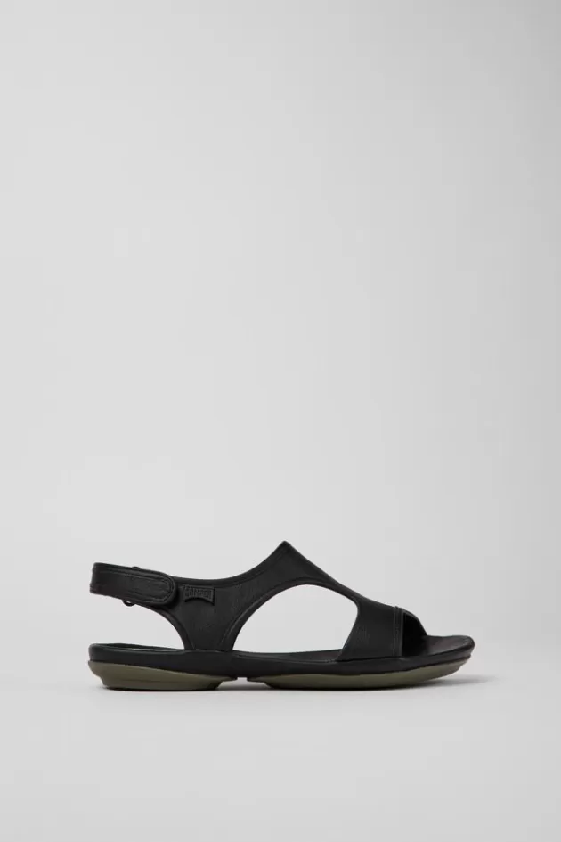 Camper Black Leather Sandals For Women*Women Sandals