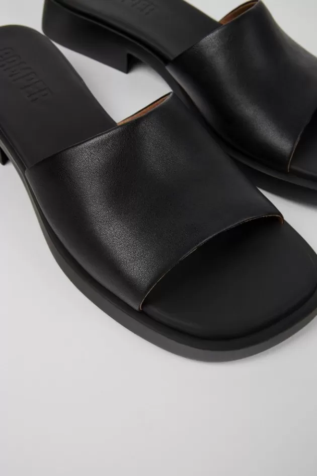 Camper Black Leather Slide For Women*Women Sandals