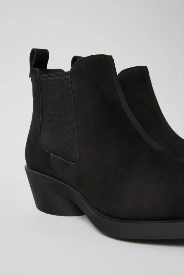 Camper Black Nubuck Ankle Boots For Women*Women Heels