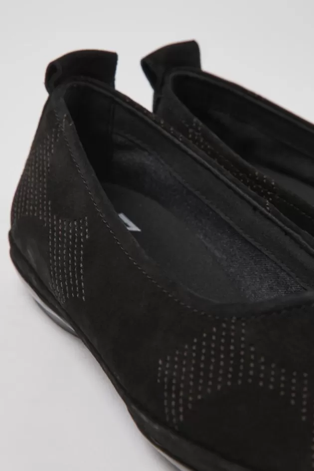 Camper Black Nubuck Ballerinas For Women*Women Ballerinas