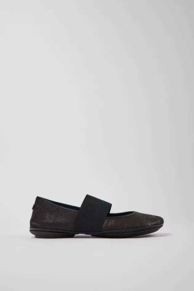 Camper Black Nubuck Ballerinas For Women*Women Ballerinas