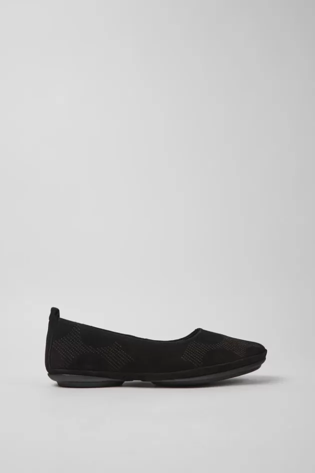 Camper Black Nubuck Ballerinas For Women*Women Ballerinas