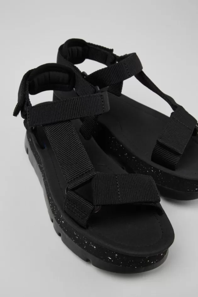 Camper Black Recycled Pet Sandals For Women*Women Sandals