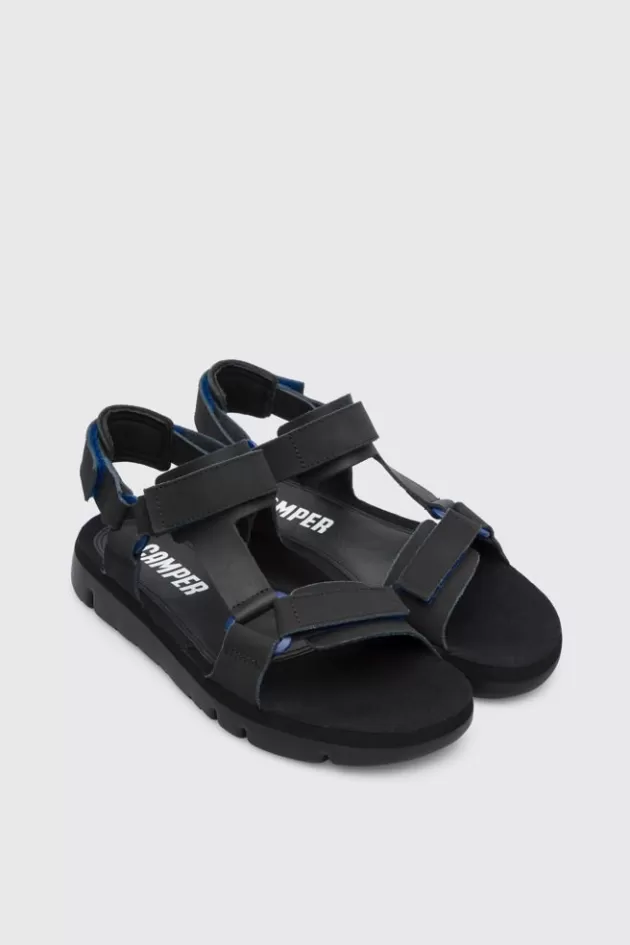 Camper Black Sporty Strap Sandal For Men*Men Casual Shoes