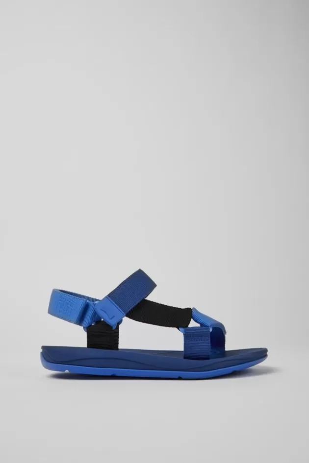 Camper Blue And Black Recycled Pet Sandals For Men*Men Sandals