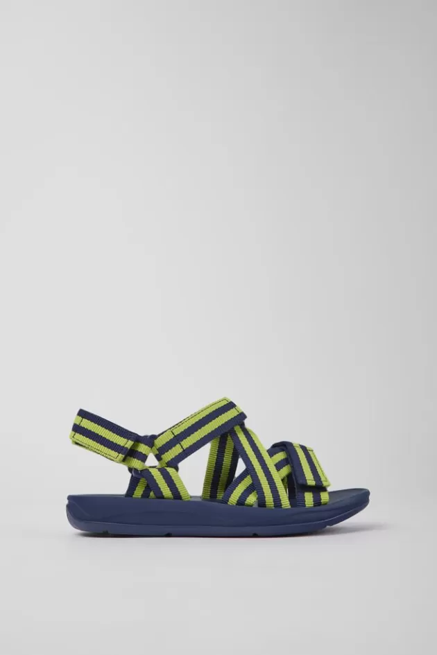 Camper Blue And Yellow Textile Sandals For Women*Women Sandals