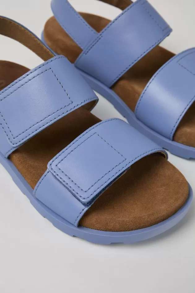 Camper Blue Leather 2-Strap Sandal*Kids Sandals