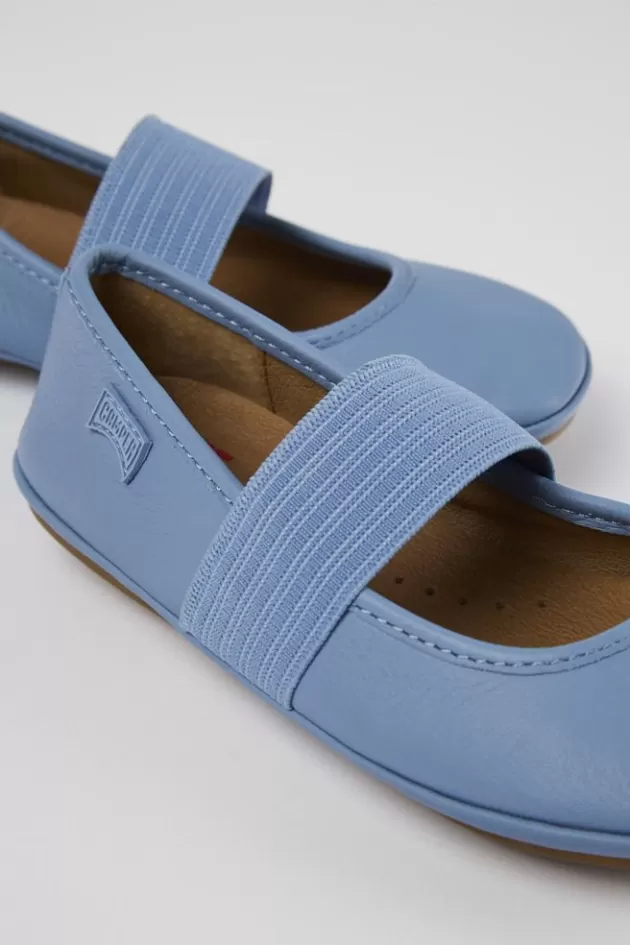 Camper Blue Leather Ballerina*Kids Ballerinas