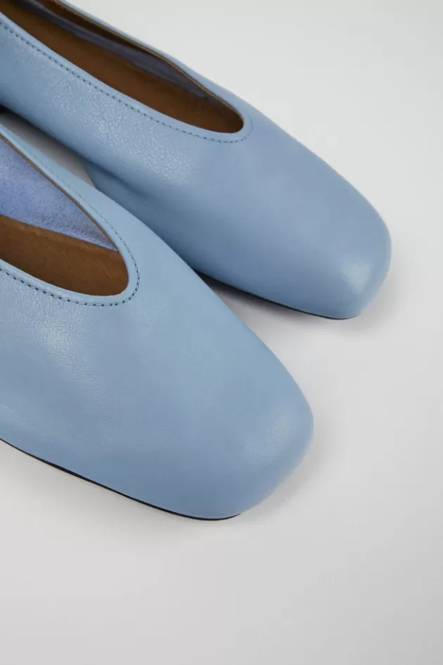 Camper Blue Leather Ballerina For Women*Women Ballerinas