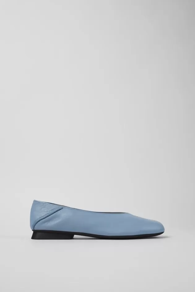 Camper Blue Leather Ballerina For Women*Women Ballerinas