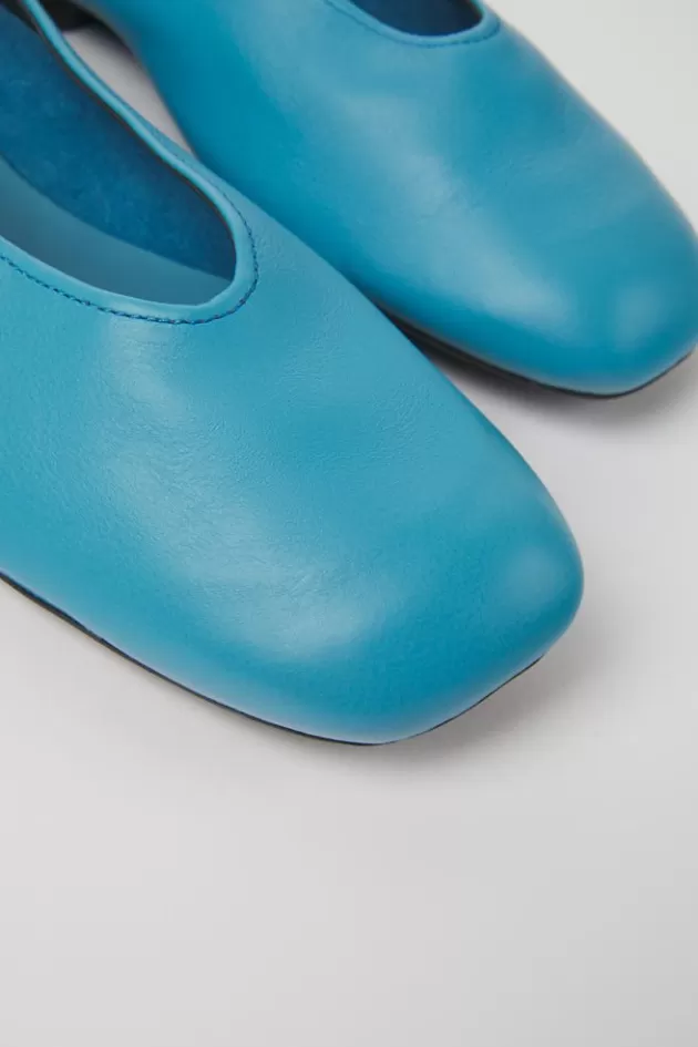 Camper Blue Leather Ballerinas For Women*Women Ballerinas