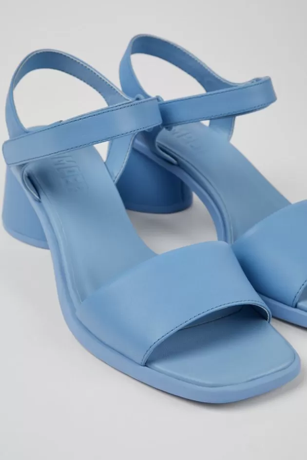 Camper Blue Leather Heeled Sandal For Women*Women Sandals