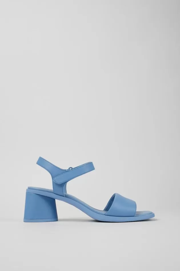 Camper Blue Leather Heeled Sandal For Women*Women Sandals