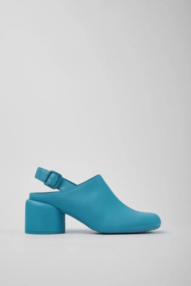 Camper Blue Leather Heels For Women*Women Heels