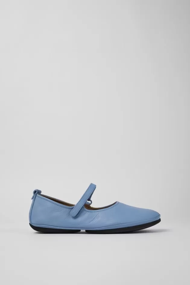 Camper Blue Leather Mary Jane For Women*Women Ballerinas