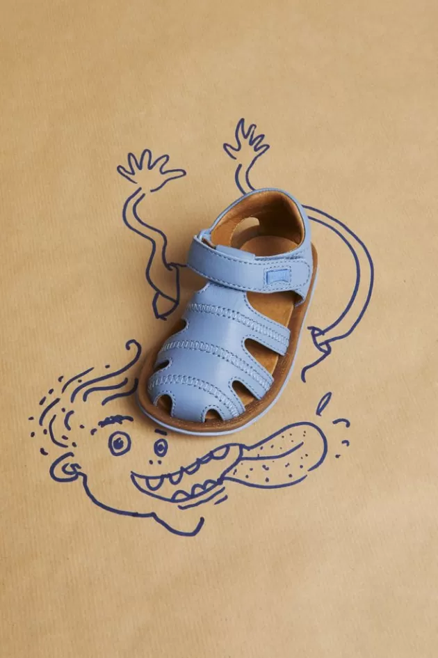 Camper Blue Leather Sandal*Kids Sandals