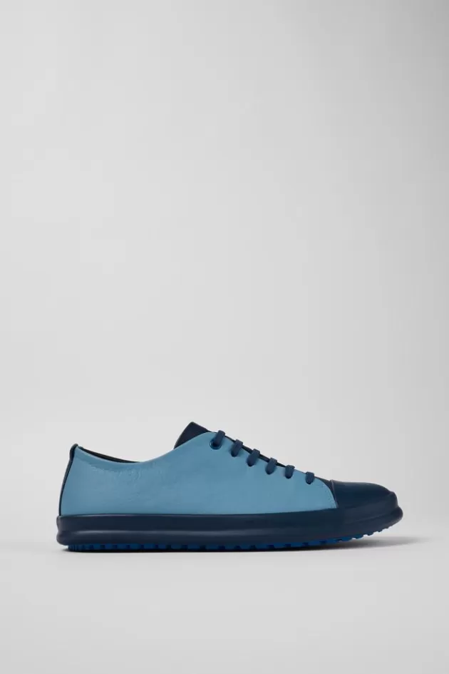 Camper Blue Leather Sneaker For Men*Men Sneakers